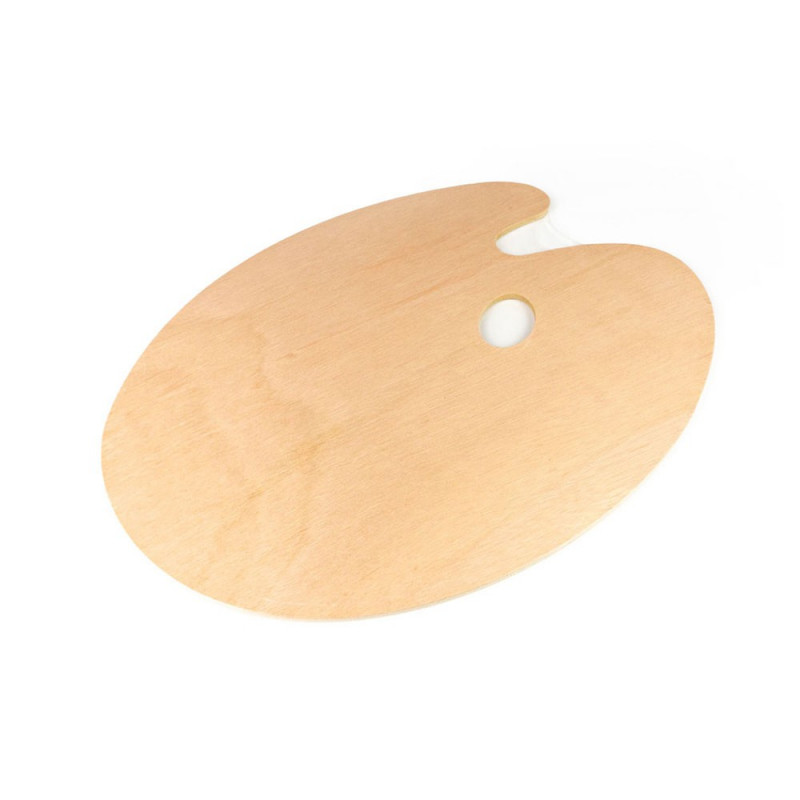 Oval wooden pallet 30x40x0,5cm
