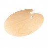 Oval wooden pallet 40x50x0,5cm