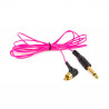 Cable Super Thin Silicone RCA - Angle 1.8m - Pink
