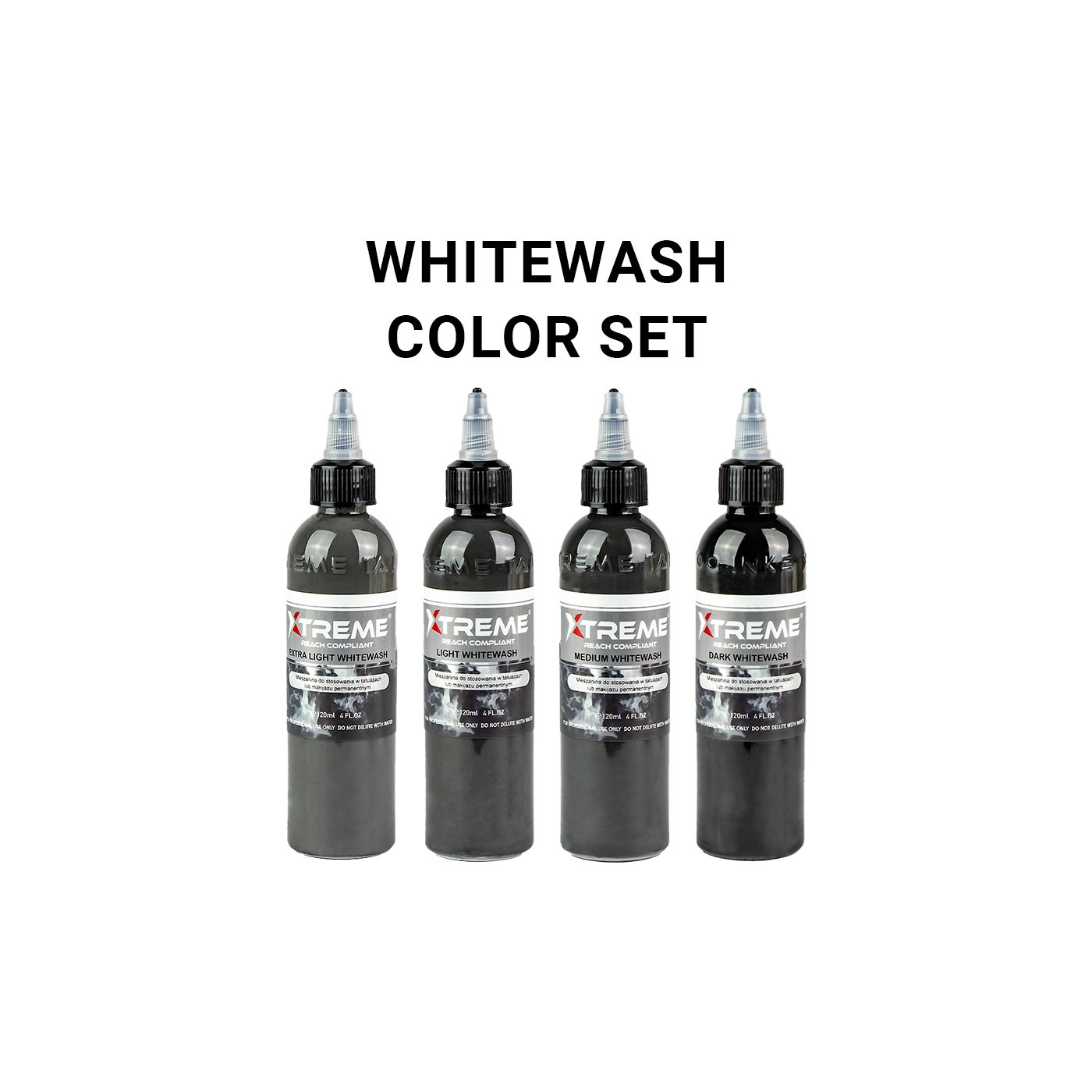 Xtreme Ink - Whitewash Set - 4x120ml (Reach 2023)
