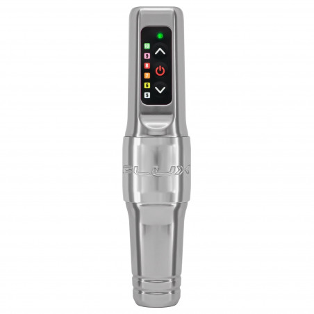 Microbeau Flux Mini - Wireless Permanent Makeup Machine 3.0 mm + Extra Battery Pack - Silver