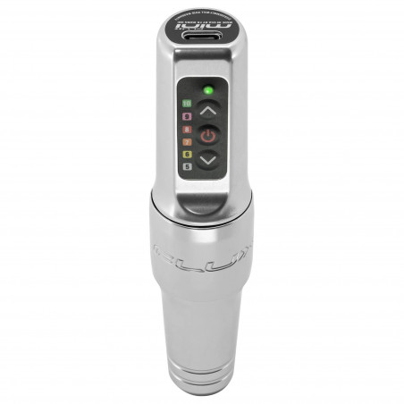 Microbeau Flux Mini - Wireless Permanent Makeup Machine 3.0 mm + Extra Battery Pack - Silver