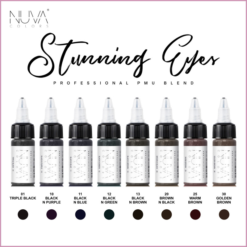 Nuva Colors - Eyeliner Collection Set - 8 x 15ml (Reach 2023