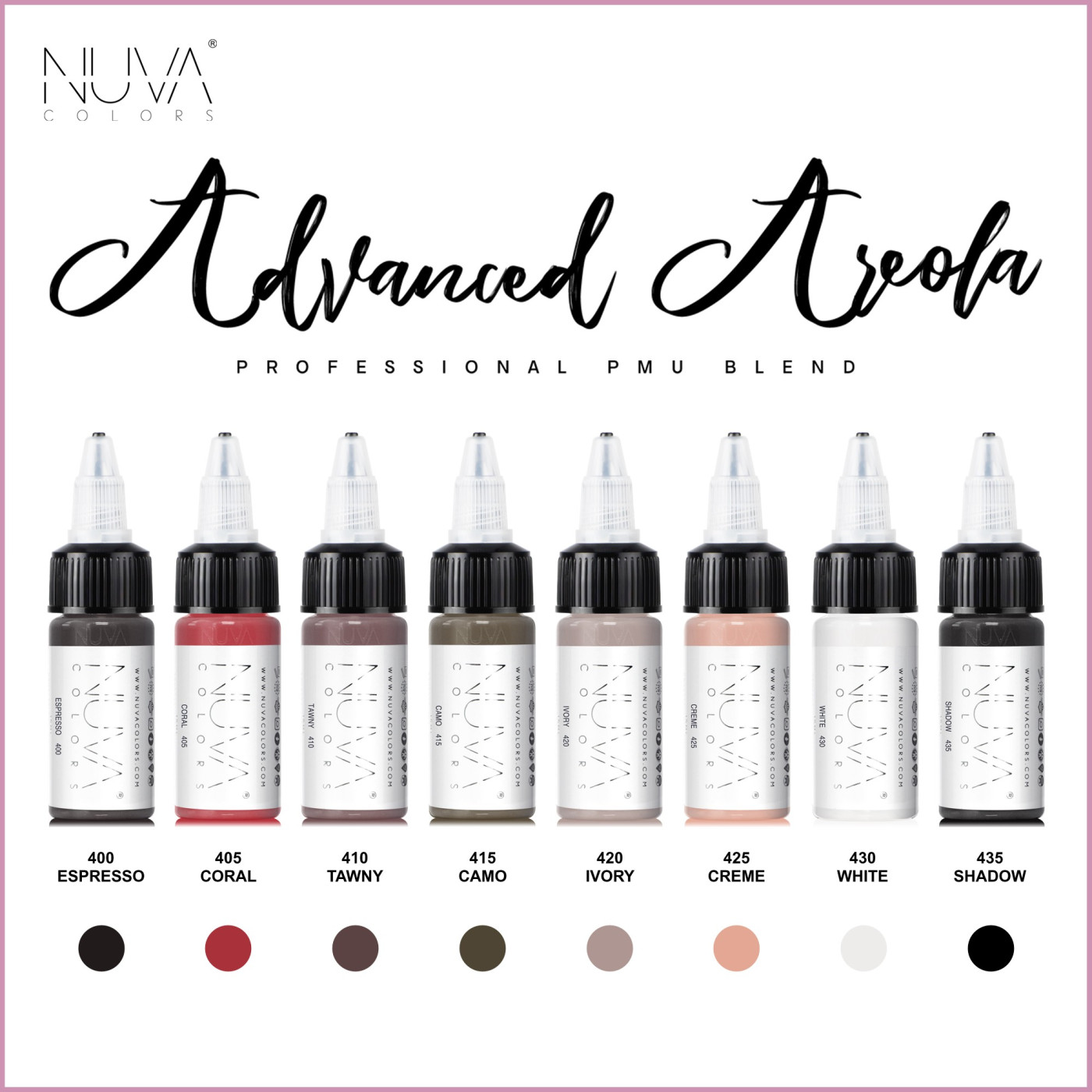 Nuva Colors - Areola Collection Set - 8 x 15ml (Reach 2023 Nuva Colors - Areola Collection Set - 8 x 15ml (Reach 2023