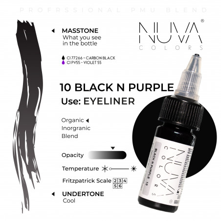 Nuva Colors - 10 Black n Purple - 15ml (Reach 2023