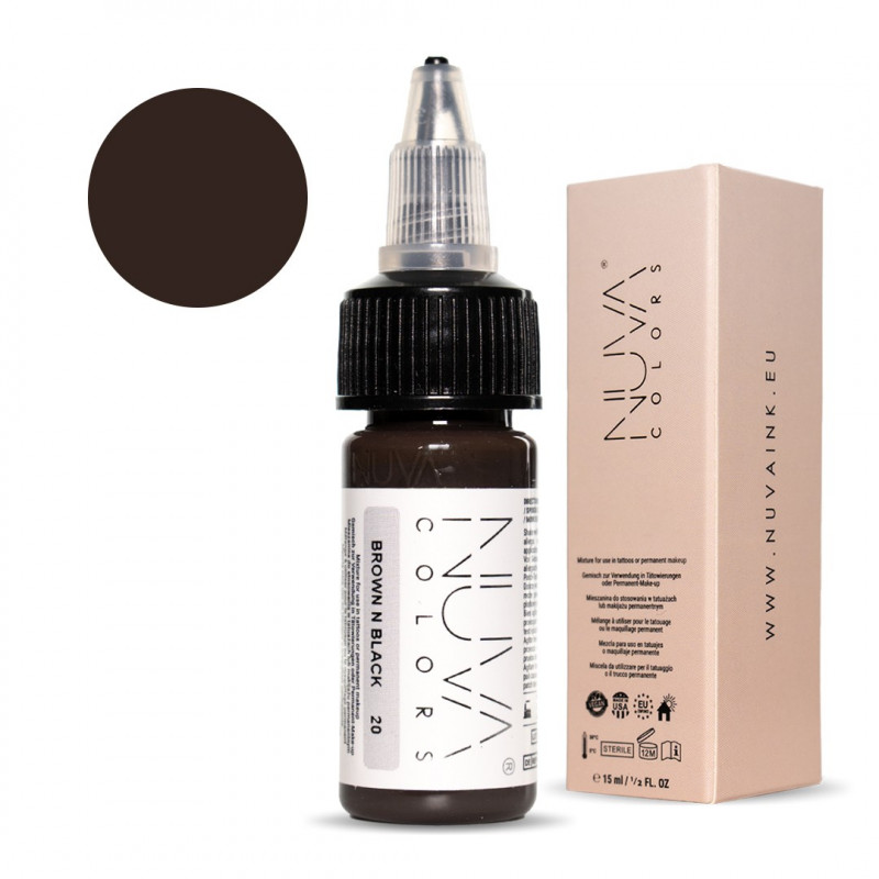 Nuva Colors - 20 Brown n Black - 15ml (Reach 2023
