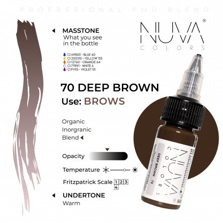 Nuva Colors - 70 Deep Brown - 15ml (Reach 2023