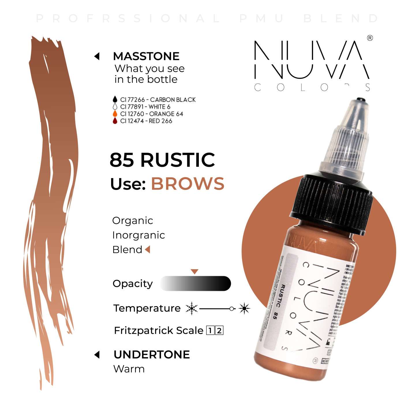 Nuva Colors - 85 Rustic - 15ml (Reach 2023 Nuva Colors - 85 Rustic - 15ml (Reach 2023