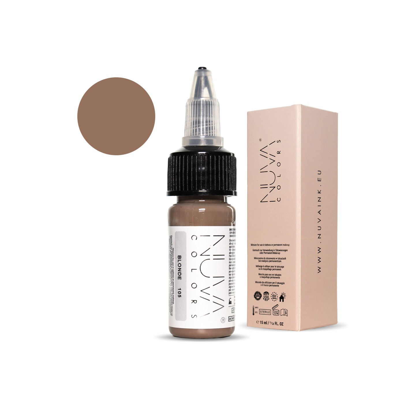 Nuva Colors - 105 Blonde - 15ml (Reach 2023 Nuva Colors - 105 Blonde - 15ml (Reach 2023