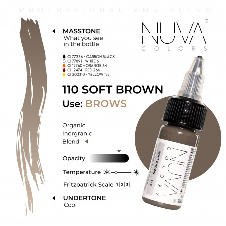 Nuva Colors - 110 Soft Brown - 15ml (Reach 2023