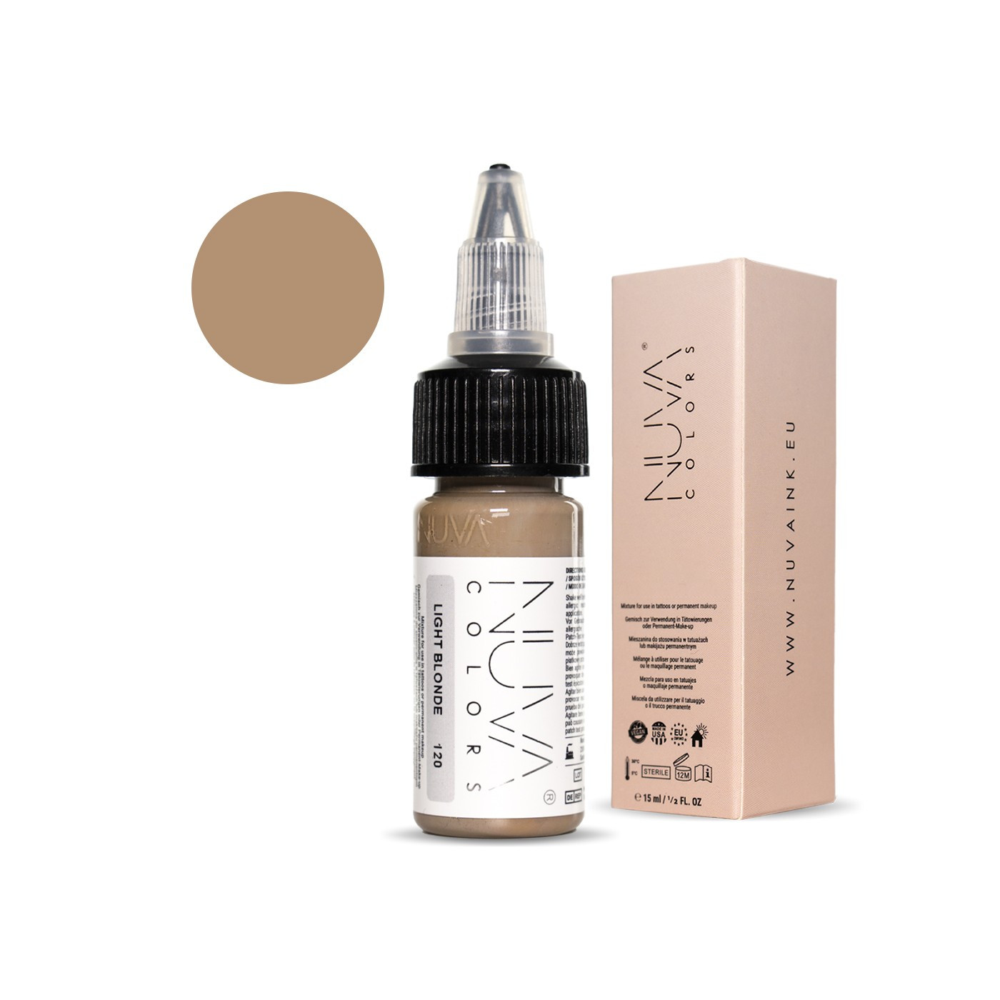 Nuva Colors - 120 Light Blonde - 15ml (Reach 2023 Nuva Colors - 120 Light Blonde - 15ml (Reach 2023