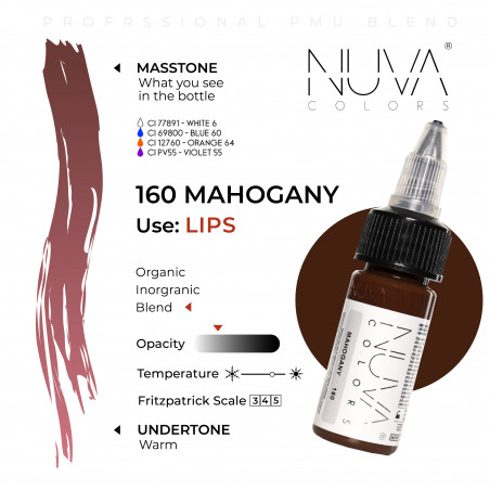 Nuva Colors - 160 Mahogany - 15ml (Reach 2023