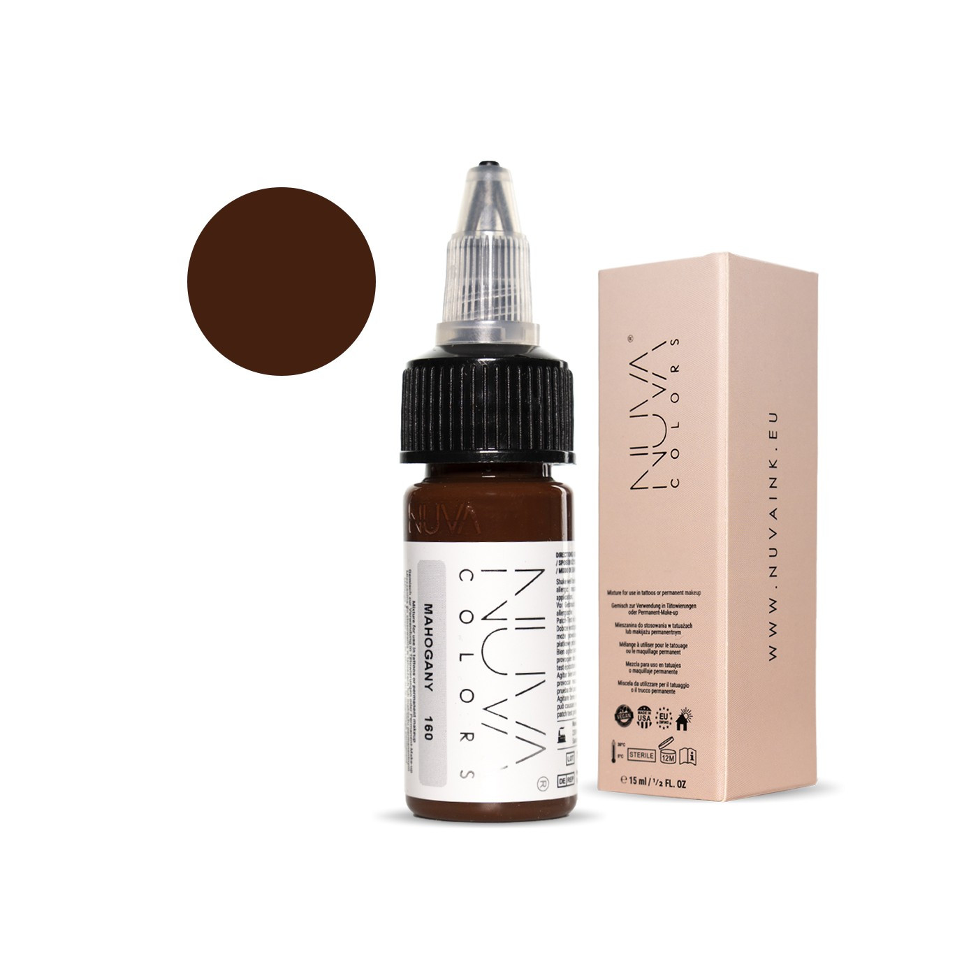 Nuva Colors - 160 Mahogany - 15ml (Reach 2023