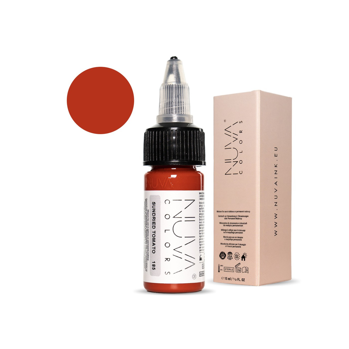Nuva Colors - 185 Sundried Tomato - 15ml (Reach 2023