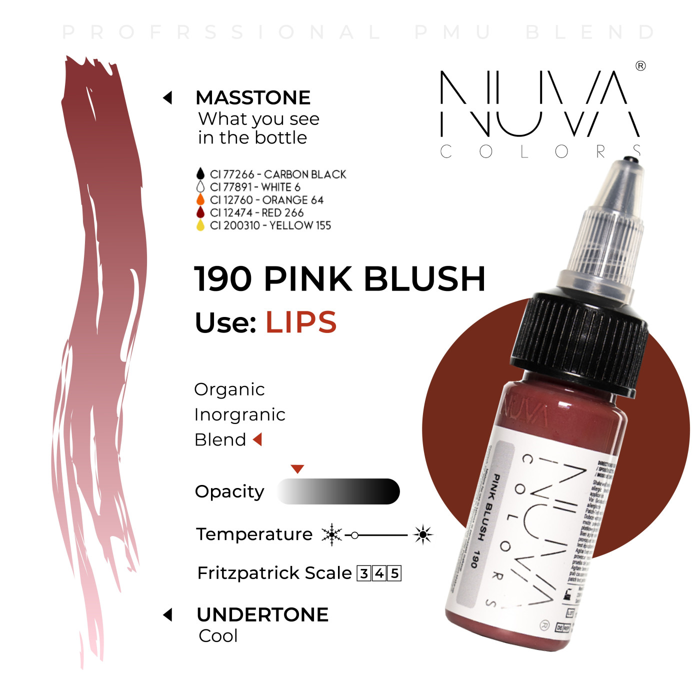 Nuva Colors - 190 Pink Blush - 15ml (Reach 2023 Nuva Colors - 190 Pink Blush - 15ml (Reach 2023