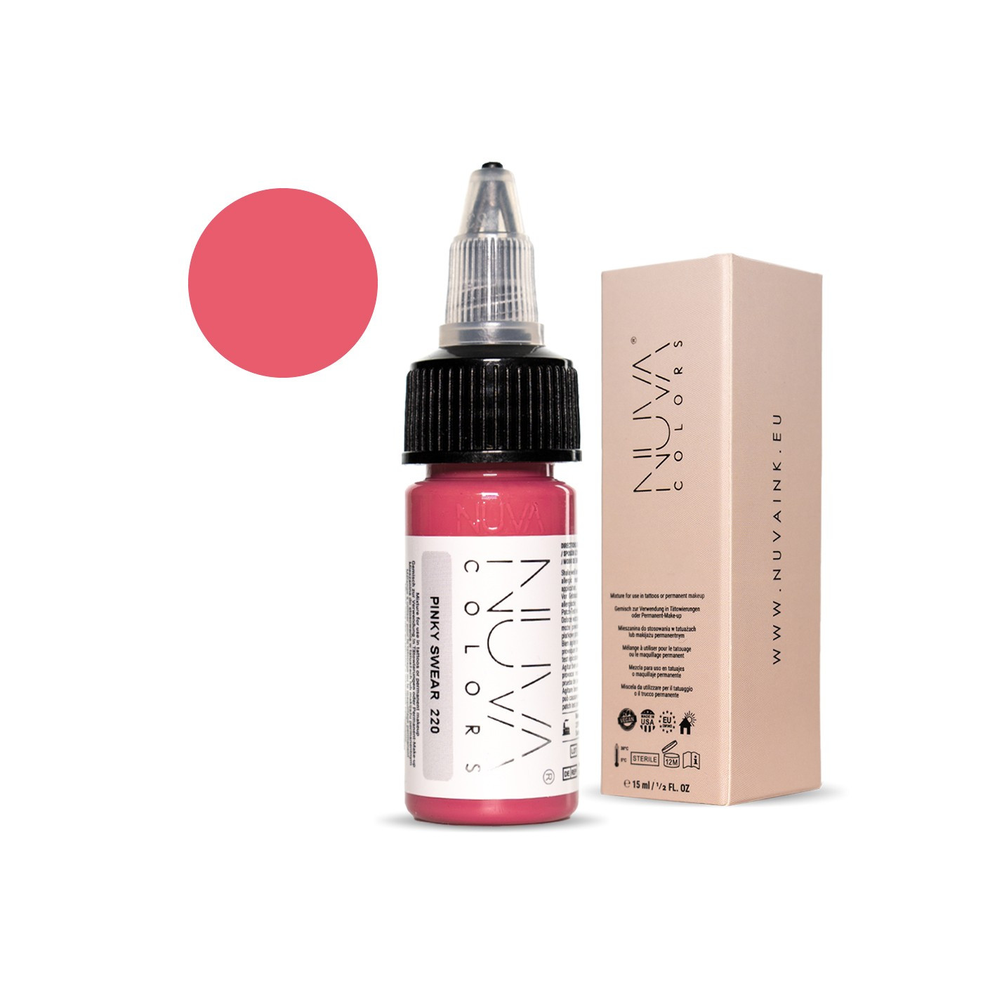 Nuva Colors - 220 Pinky Swear - 15ml (Reach 2023 Nuva Colors - 220 Pinky Swear - 15ml (Reach 2023