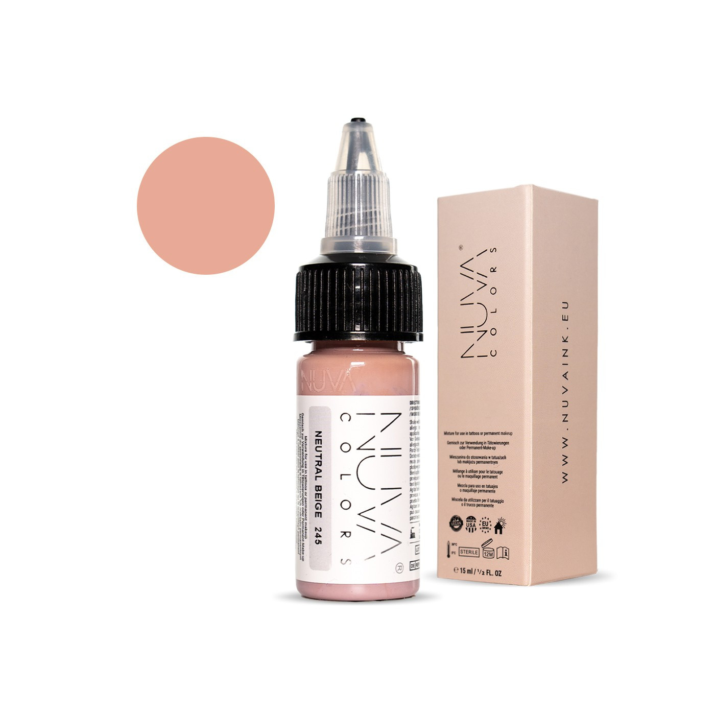 Nuva Colors - 245 Neutral Beige - 15ml (Reach 2023 Nuva Colors - 245 Neutral Beige - 15ml (Reach 2023