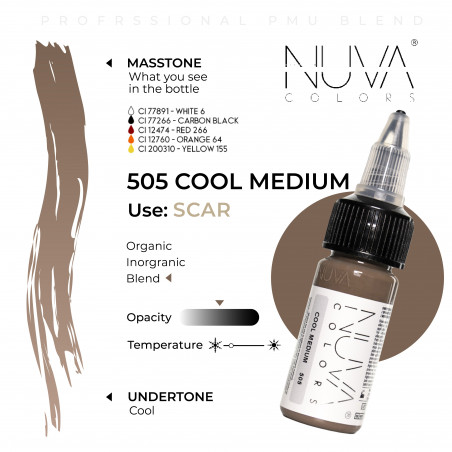 Nuva Colors - Scar - 505 Cool Medium - 15ml (Reach 2023