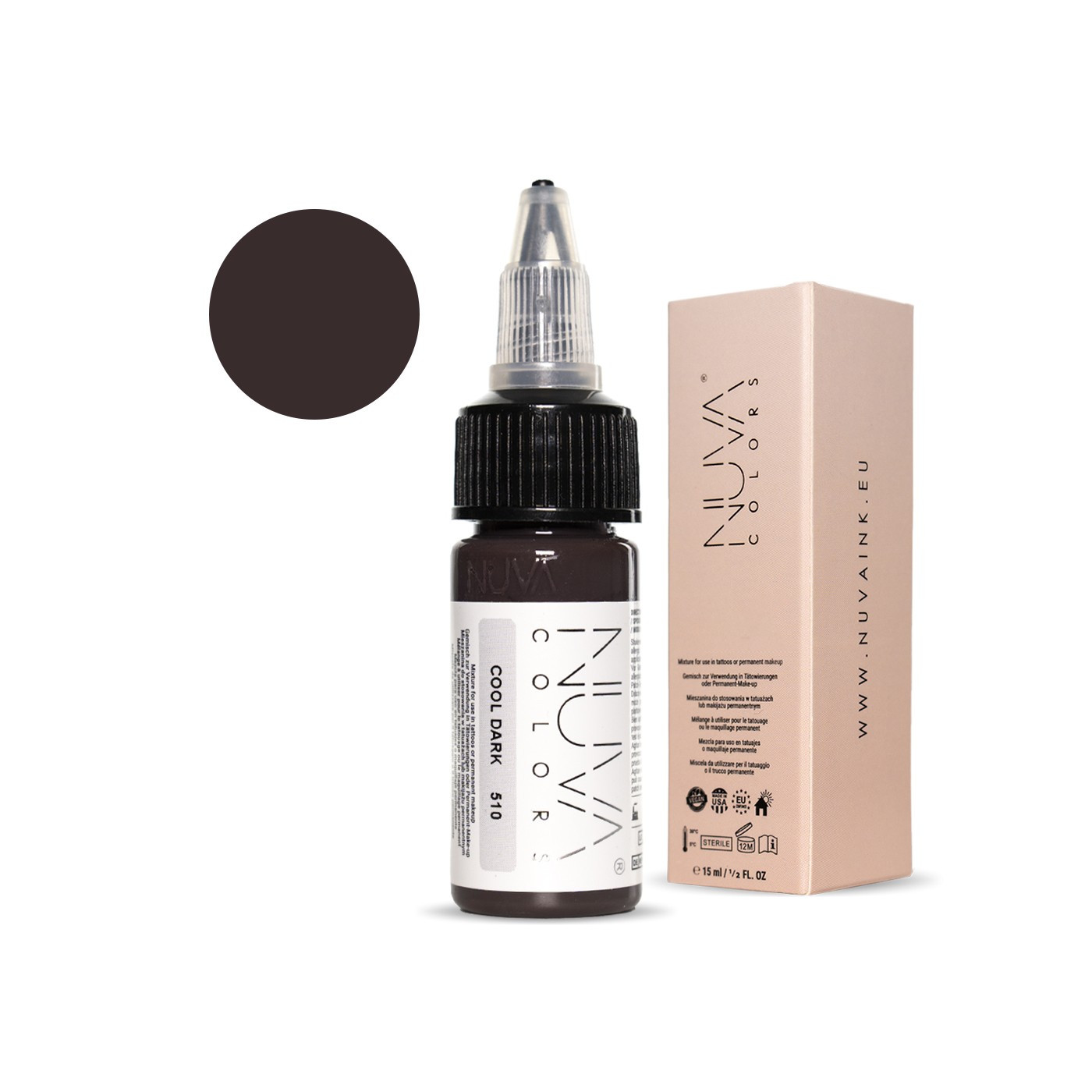 Nuva Colors - Scar - 510 Cool Dark - 15ml (Reach 2023) Nuva Colors - Scar - 510 Cool Dark - 15ml (Reach 2023)