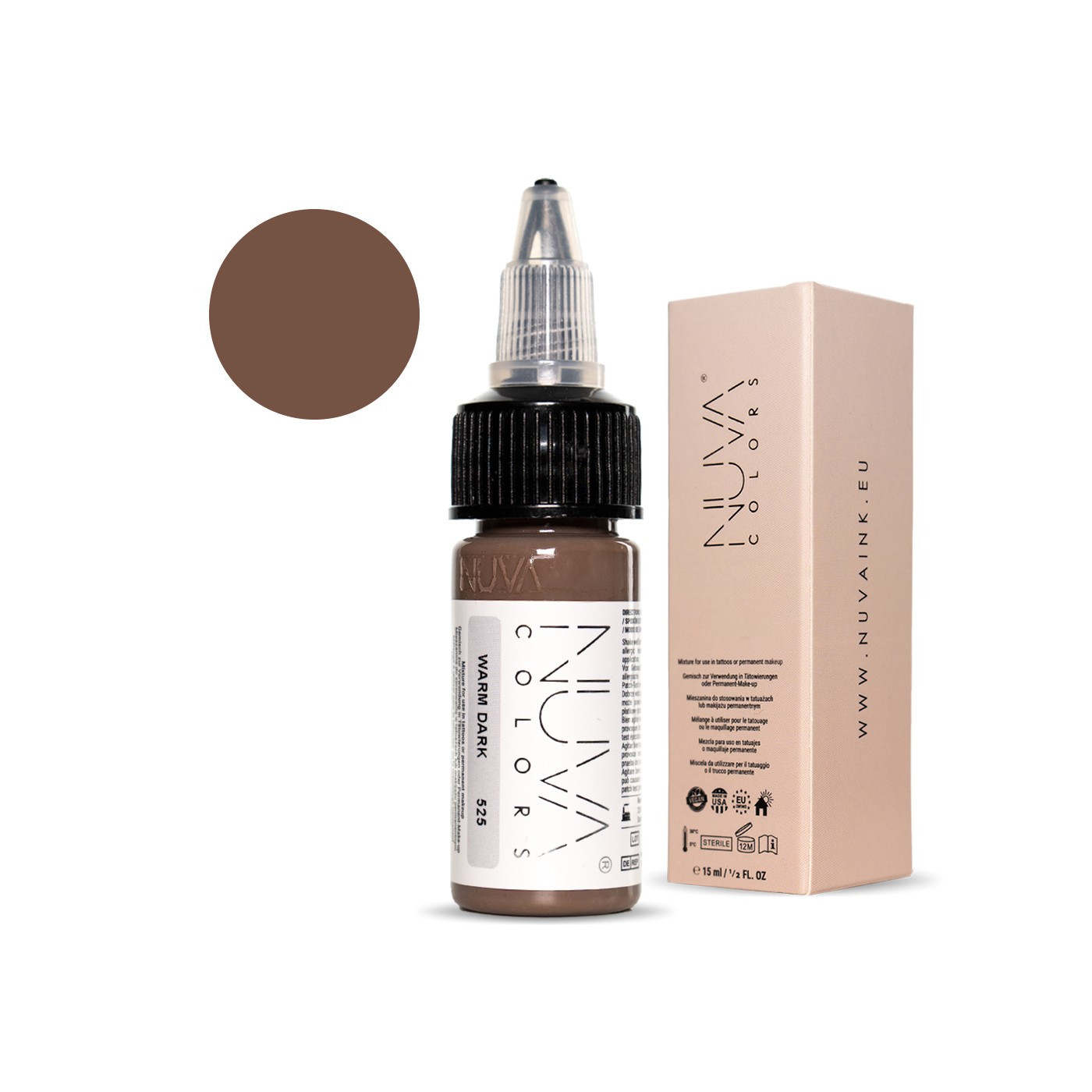 Nuva Colors - Scar - 525 Warm Dark - 15ml (Reach 2023 Nuva Colors - Scar - 525 Warm Dark - 15ml (Reach 2023