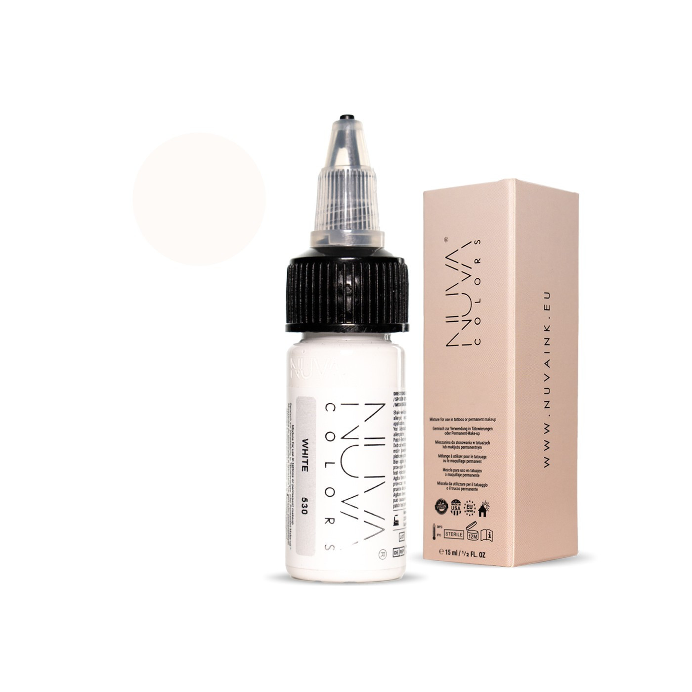 Nuva Colors - Scar - 530 White - 15ml (Reach 2023 Nuva Colors - Scar - 530 White - 15ml (Reach 2023