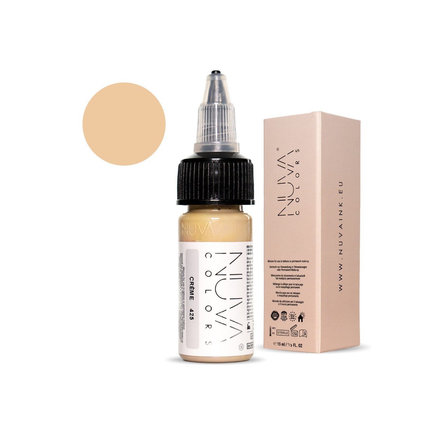 Nuva Colors - Areola - 425 Creme - 15ml (Reach 2023 Nuva Colors - Areola - 425 Creme - 15ml (Reach 2023