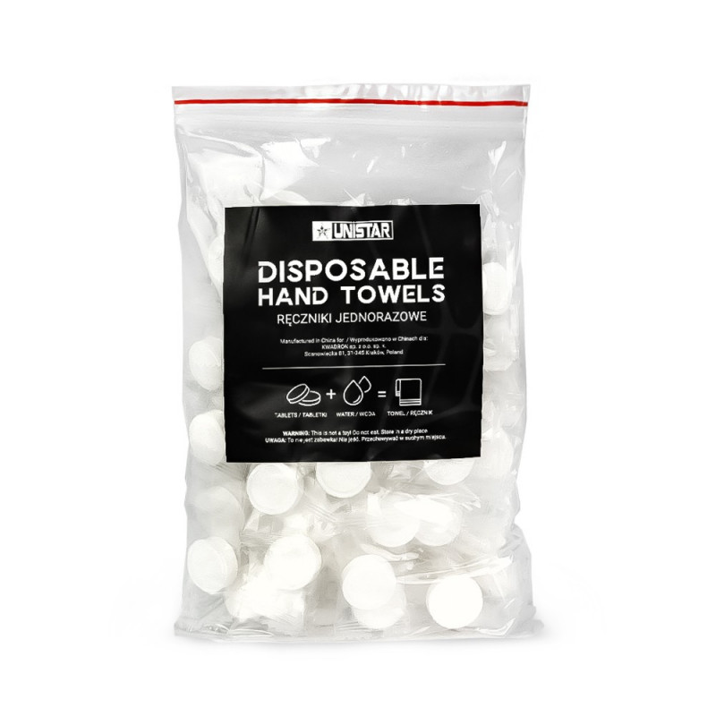 unistar-reczniki-jednorazowe-w-tabletkach-100-szt