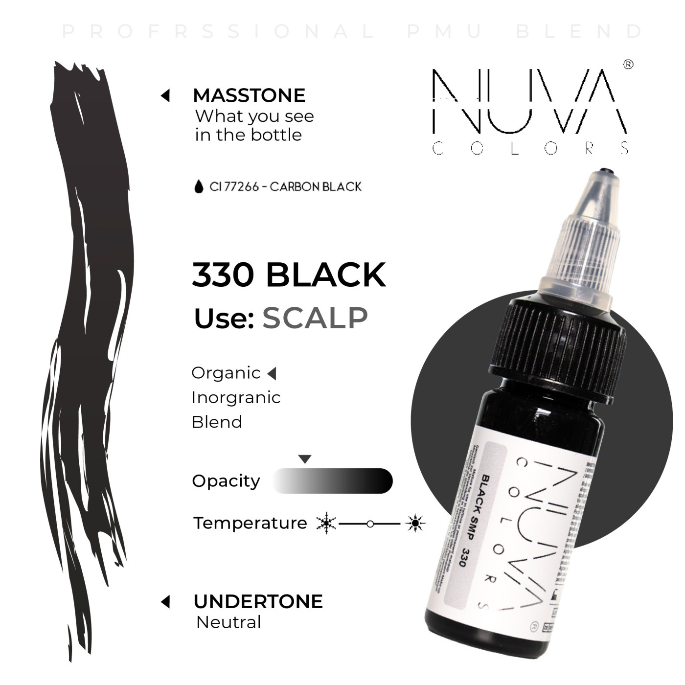Nuva Colors - Smp - 330 Black - 15ml (Reach 2023 Nuva Colors - Smp - 330 Black - 15ml (Reach 2023