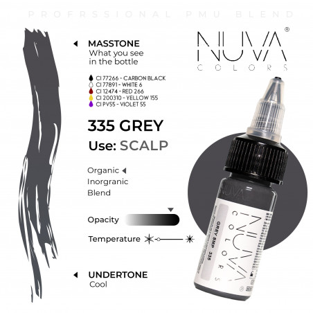 Nuva Colors - Smp - 335 Grey - 15ml (Reach 2023