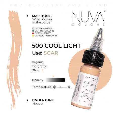 Nuva Colors - Scar - 500 Cool Light - 15ml (Reach 2023