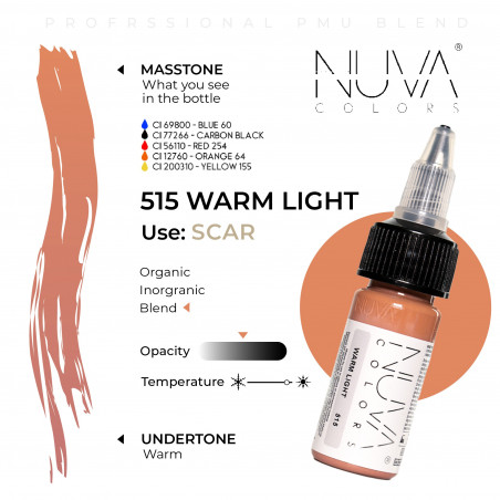 Nuva Colors - Scar - 515 Warm Light - 15ml (Bereik 2023) Nuva Colors - Scar - 515 Warm Light - 15ml (Bereik 2023)