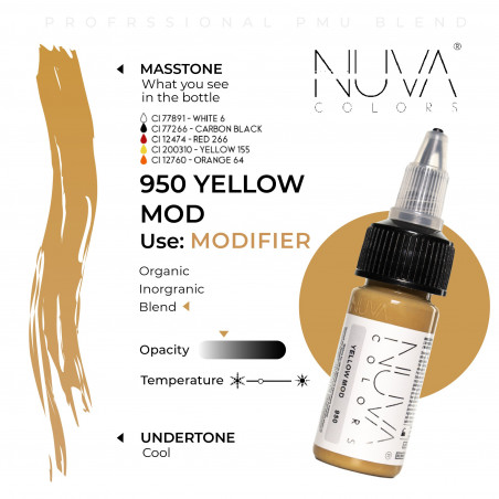 Nuva Colors - Modifier - 950 Yellow Mod - 15ml (Reach 2023