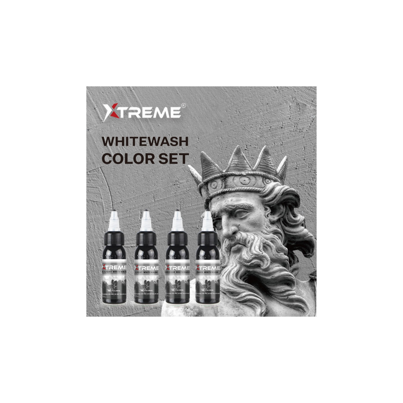 Xtreme Ink - Whitewash Set - 4x120ml (Reach Compliant)