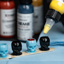 SKULL Plastic Ink Cup 12mm...
