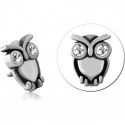Owl with zircons - threaded...