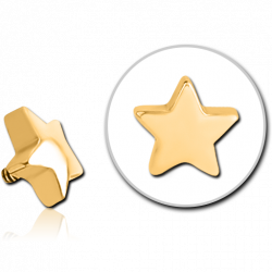 Star - threaded pins - gold...