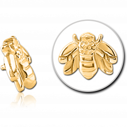 Bee - threaded pins - gold...