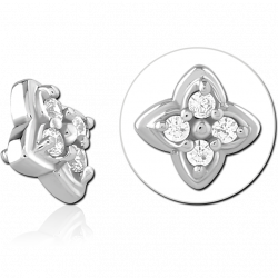 Flower with zircons -...
