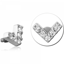 V with zircons - threaded...