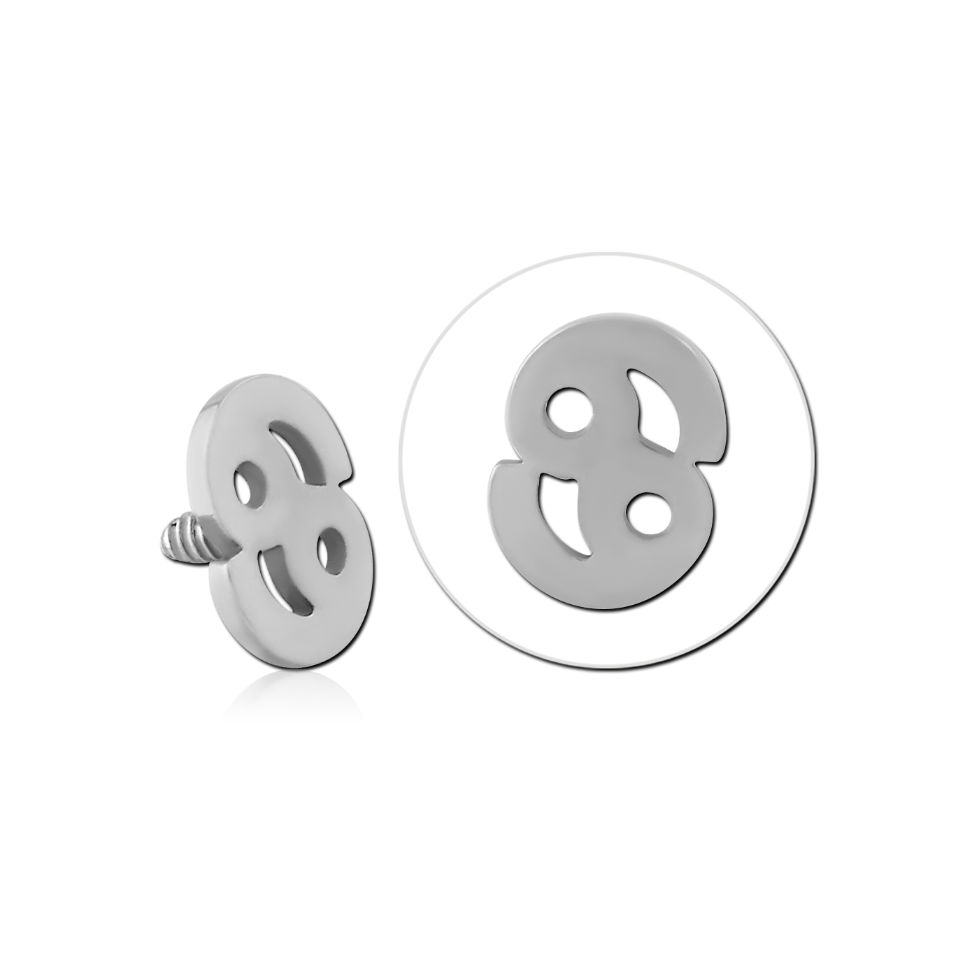 Cancer - threaded pins - silver (1.2) Cancer - threaded pins - silver (1.2)