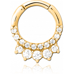 Circle with zircons - Nasal...