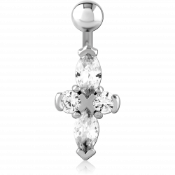 Cross with zircons - Navel...