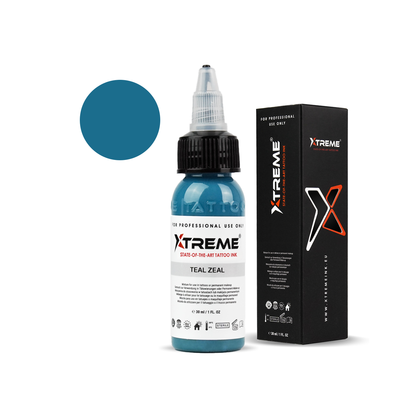Xtreme Ink - Teal Zeal - 30ml (Reach Compliant) Xtreme Ink - Teal Zeal - 30ml (Reach Compliant)