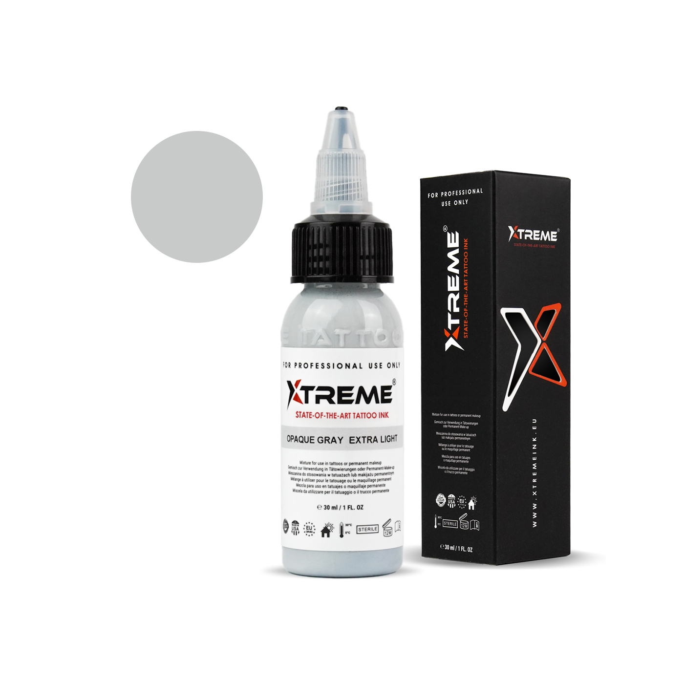 Xtreme Ink - Opaque Gray Extra Light - 30ml (Reach Compliant) Xtreme Ink - Opaque Gray Extra Light - 30ml (Reach Compliant)