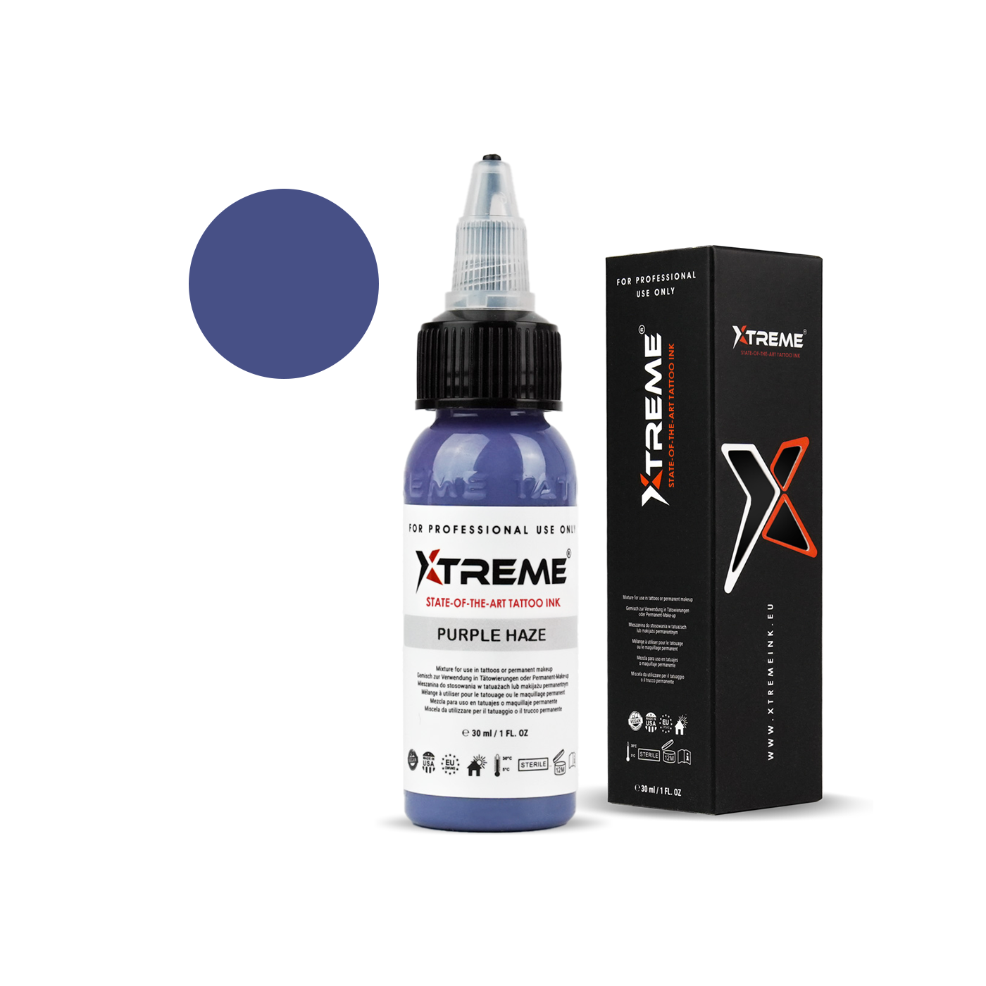 Xtreme Ink - Purple Haze - 30ml (Reach Compliant) Xtreme Ink - Purple Haze - 30ml (Reach Compliant)