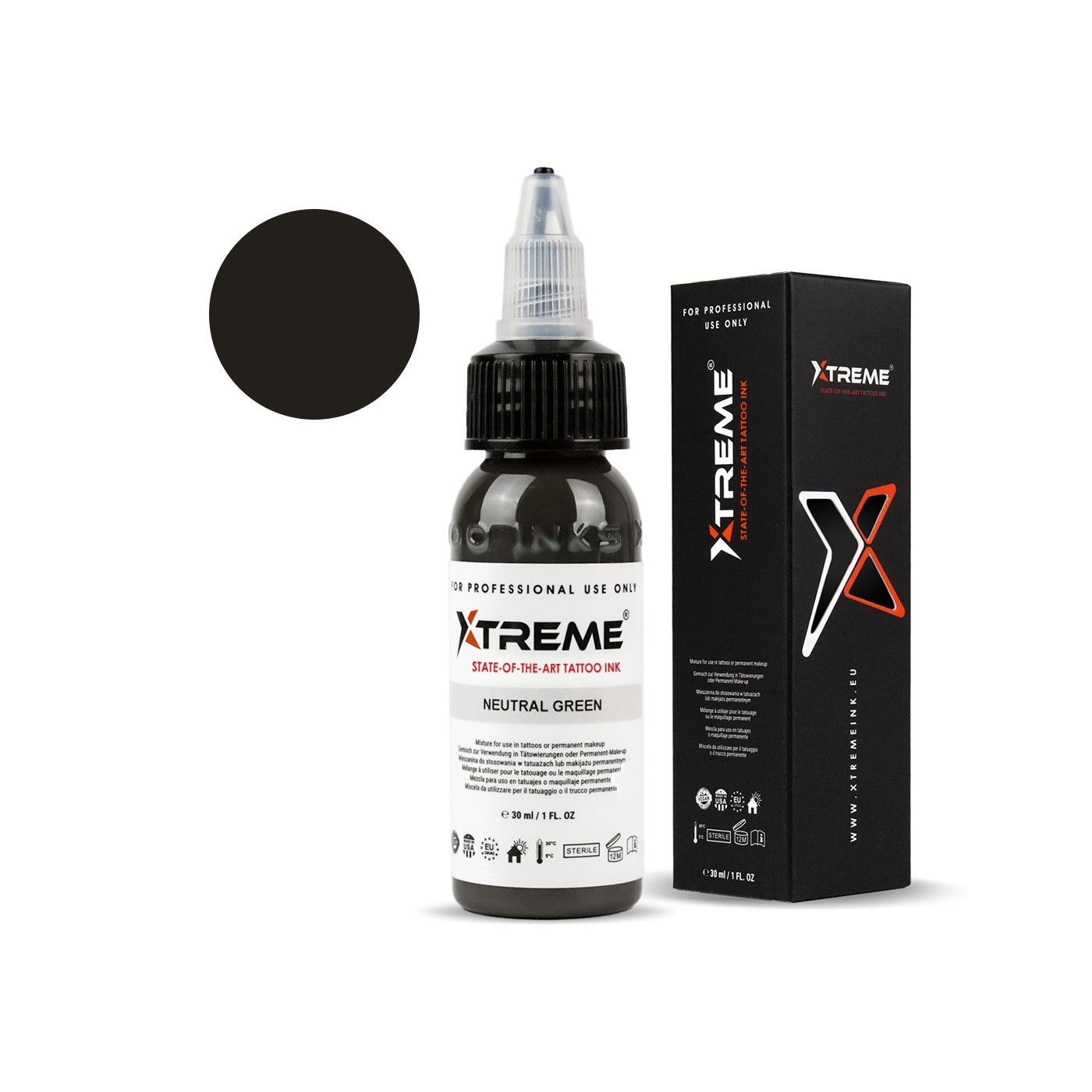 Xtreme Ink - Neutral Green - 30ml (Reach Compliant) Xtreme Ink - Neutral Green - 30ml (Reach Compliant)