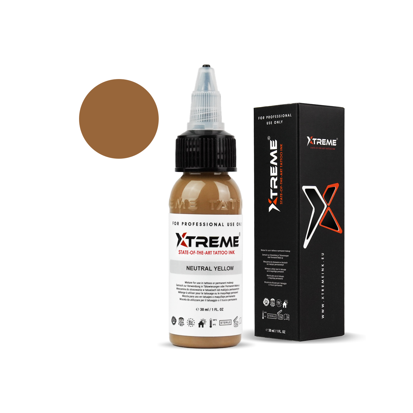 Xtreme Ink - Neutral Yellow - 30ml (Reach Compliant) Xtreme Ink - Neutral Yellow - 30ml (Reach Compliant)