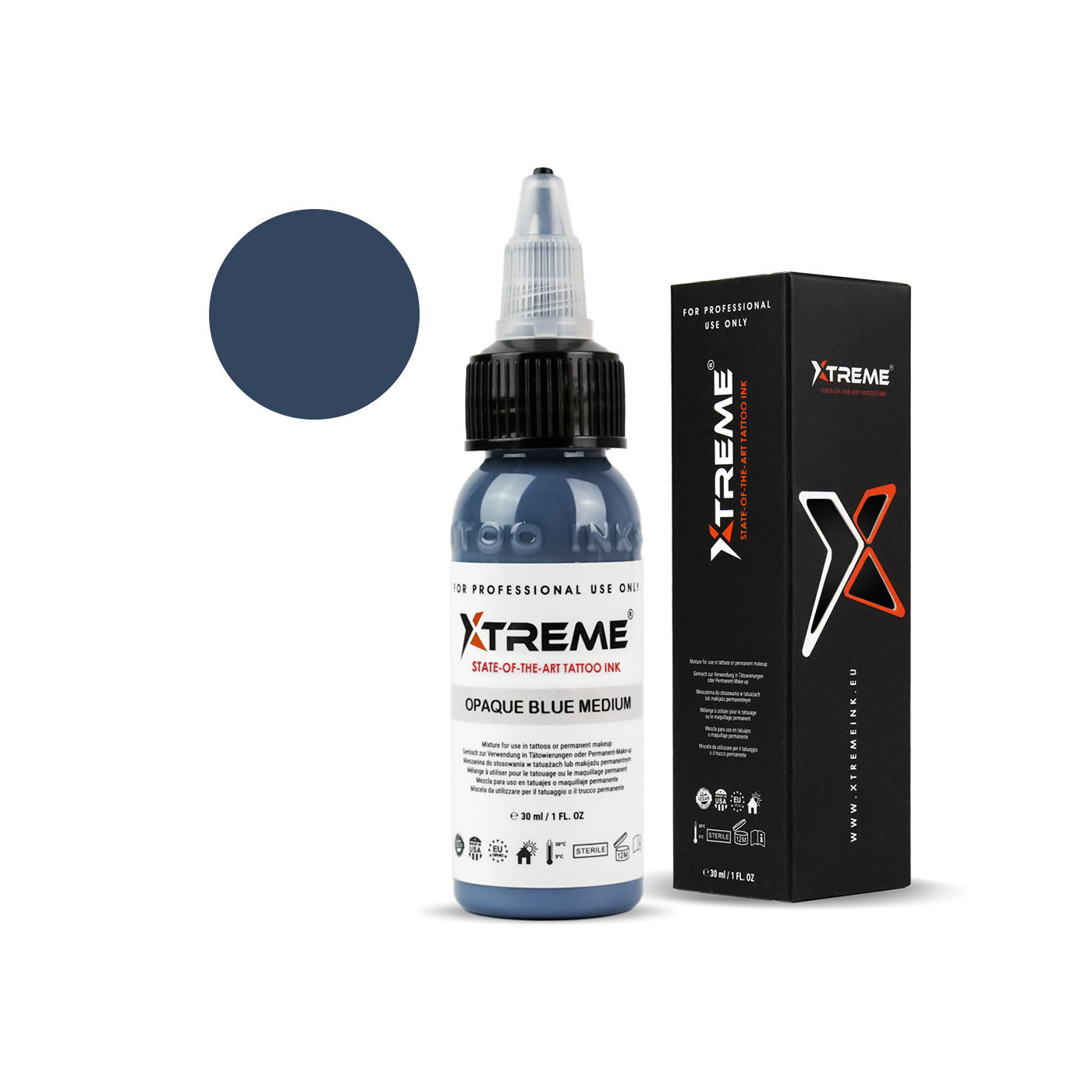 Xtreme Ink - Opaque Blue Medium - 30ml (Reach Compliant) Xtreme Ink - Opaque Blue Medium - 30ml (Reach Compliant)