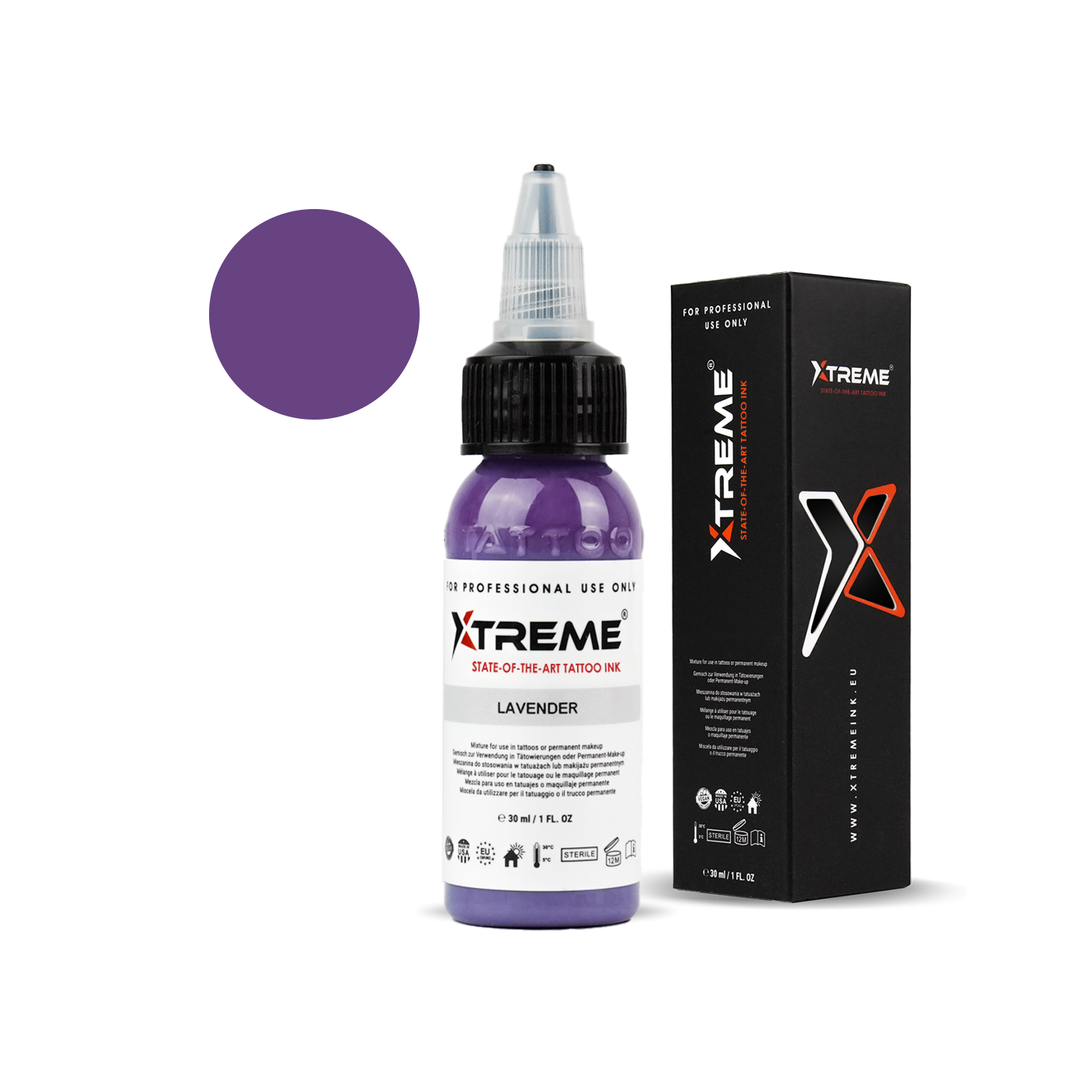 Xtreme Ink - Lavender - 30ml (Reach Compliant) Xtreme Ink - Lavender - 30ml (Reach Compliant)