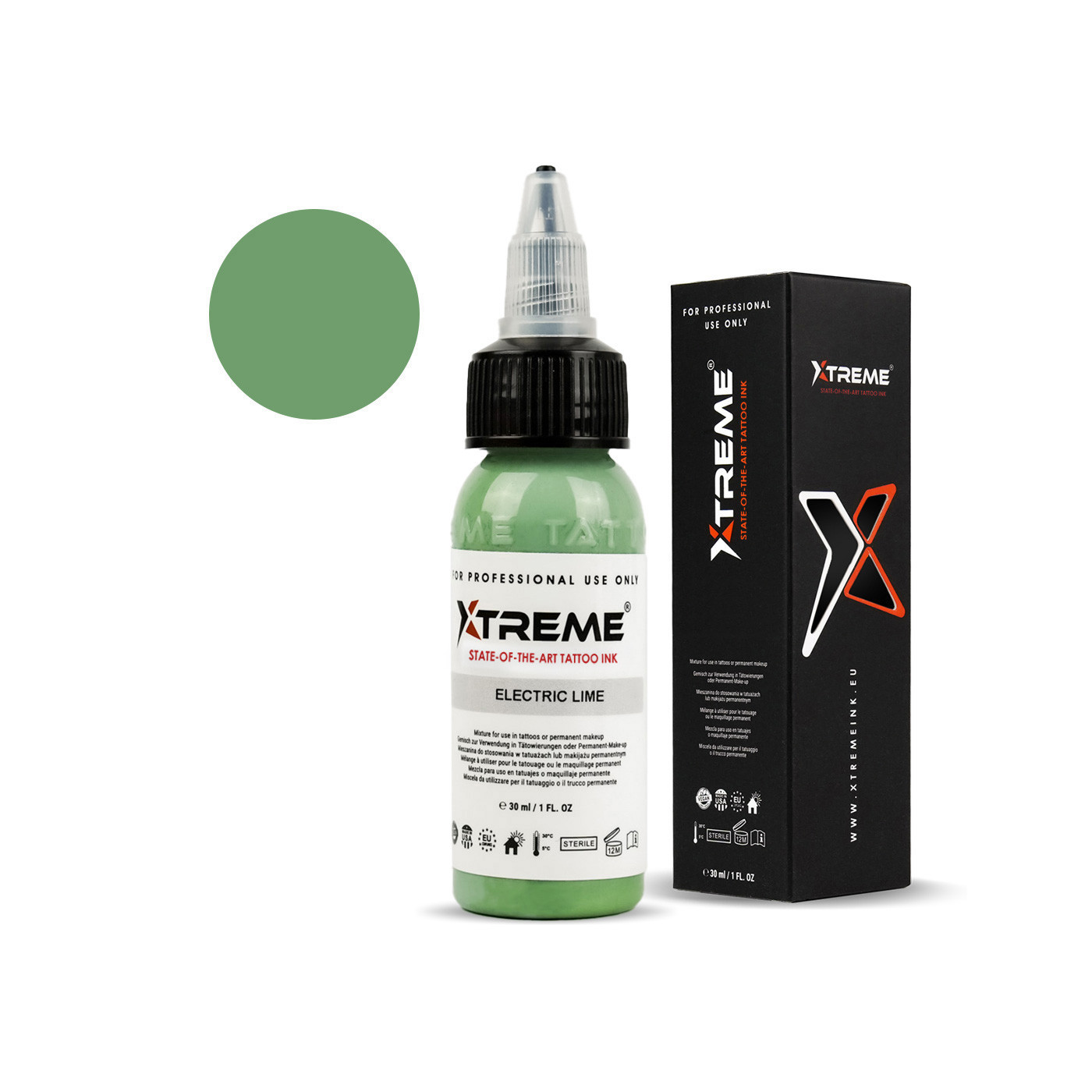 Xtreme Ink - Electric Lime - 30ml (Reach Compliant) Xtreme Ink - Electric Lime - 30ml (Reach Compliant)